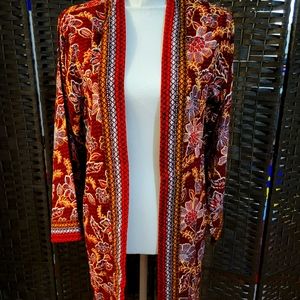 Jessica Simpson,  Open Front Tunic, NWT, Multi Color, Small